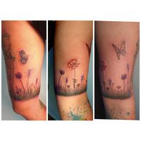 Blumen Wiese Tattoo